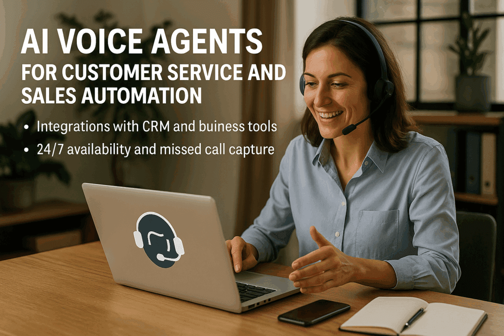 Talkoz.ai AI phone agent integrating with CRM and business tools for 24/7 missed call capture