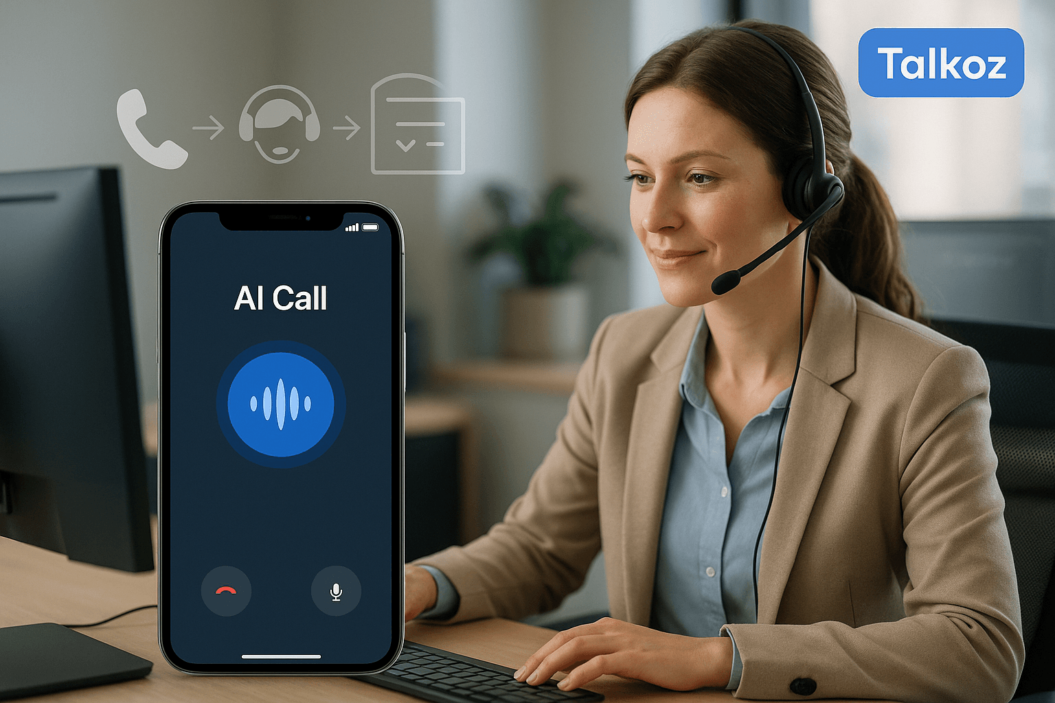 Australian real estate agent using a Talkoz AI receptionist to handle buyer enquiries